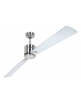 ventilador con 2 aspas color plata