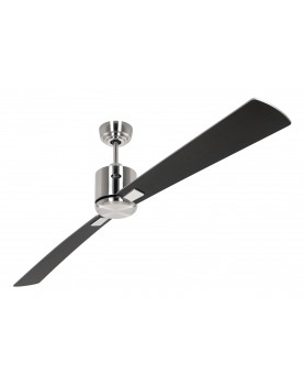 ventilador con 2 aspas color wengué