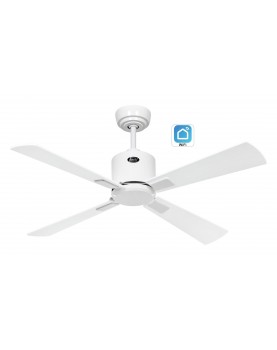 ventilador de techo blanco con 4 aspas y wifi