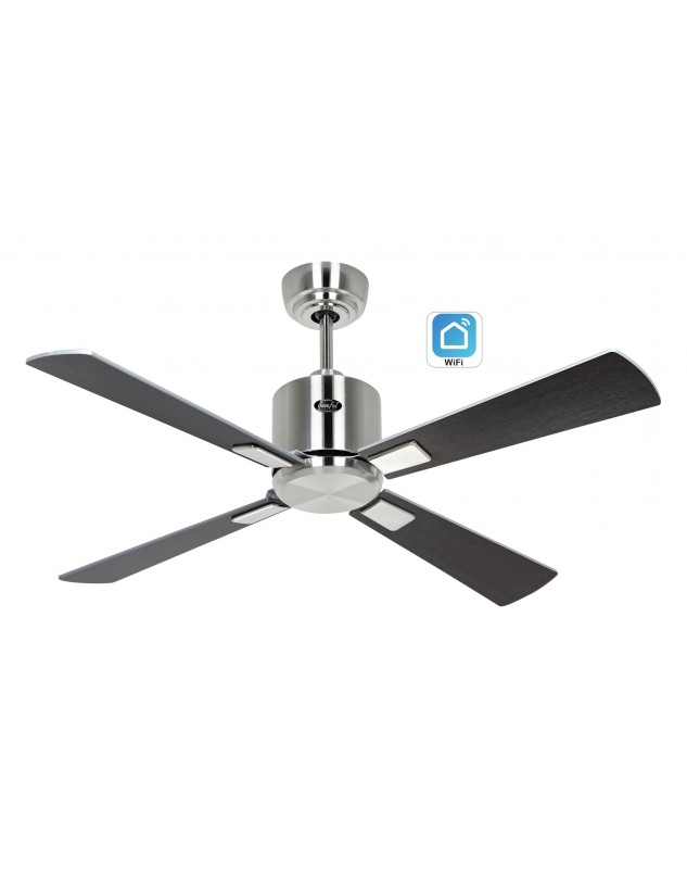 ventilador de techo wengué con 4 aspas y wifi