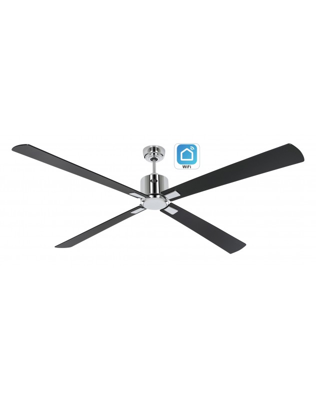 ventilador con 4 aspas color negro