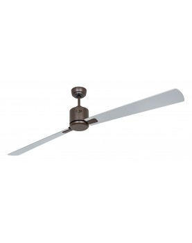 ventilador con 2 aspas color plata