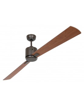 ventilador con 2 aspas color cereza