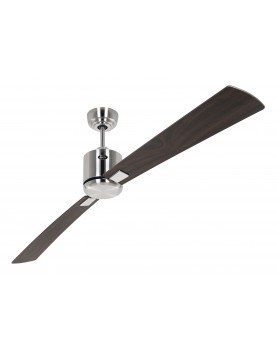 ventilador con 2 aspas color nogal