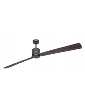 ventilador con 2 aspas color nogal