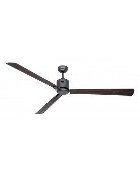 ventilador con 3 aspas color nogal