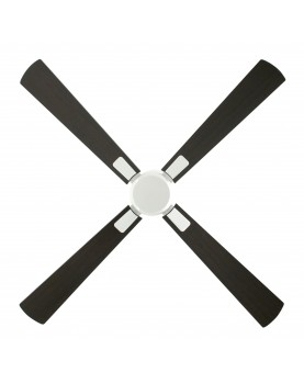 parte inferior de ventilador de techo oscuro