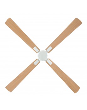 ventilador con 4 aspas color haya