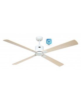 ventilador con 4 aspas color arce