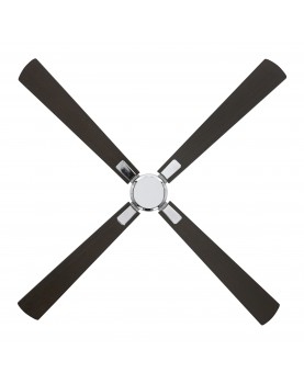 ventilador con 4 aspas color wengué