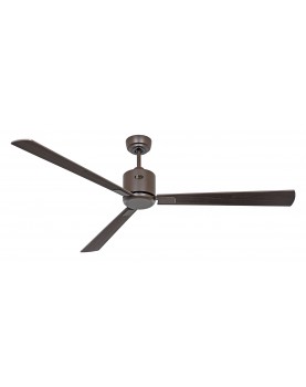 ventilador con 3 aspas color nogal