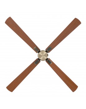 ventilador con 4 aspas color cereza