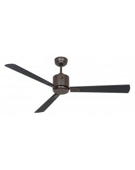 ventilador de techo con wifi negro con 3 aspas