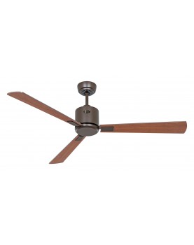 ventilador de techo con 3 aspas color cerezo