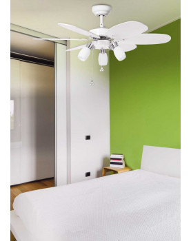 Ventilador de techo con luz Sulion 072645 Tones con cadena