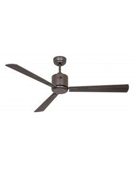 ventilador de techo con 3 aspas color nuez