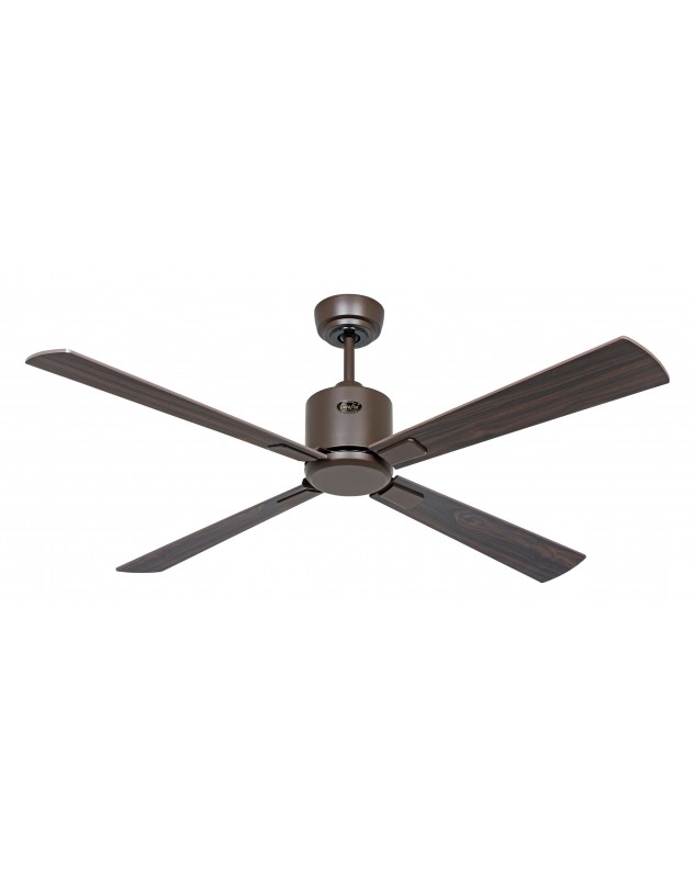 ventilador de techo con aspas color nuez