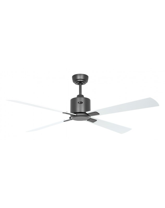 ventilador de techo con 4 aspas gris claro