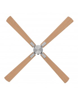 ventilador con 4 aspas color haya