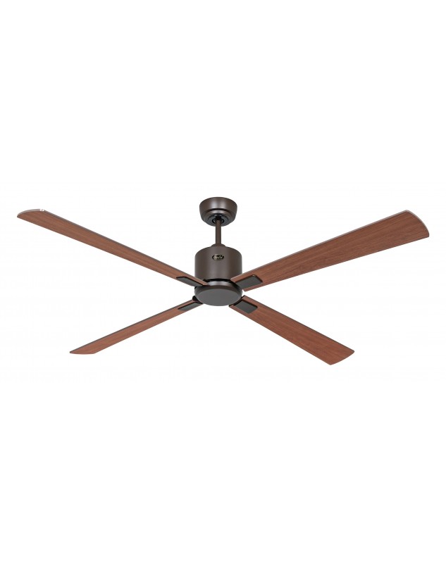 ventilador con 4 aspas color cereza