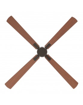 ventilador con 4 aspas color cereza