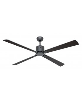 ventilador con 4 aspas color wengué