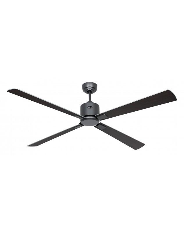 ventilador con 4 aspas color wengué