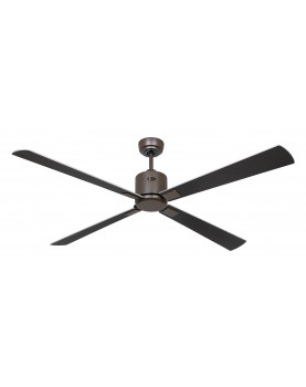 ventilador con 4 aspas color wengué