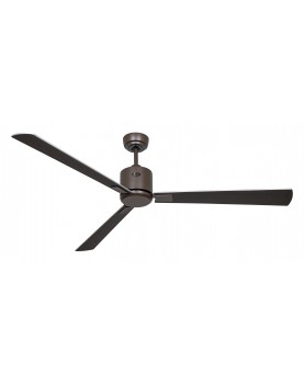 ventilador con 3 aspas color wengué