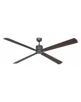 ventilador con 4 aspas color nogal