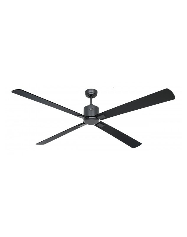 ventilador con 4 aspas color negro