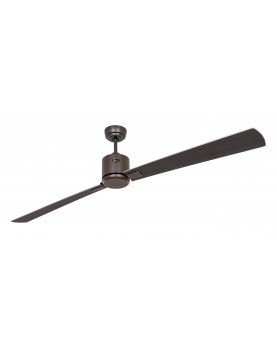 ventilador con 2 aspas color wengué