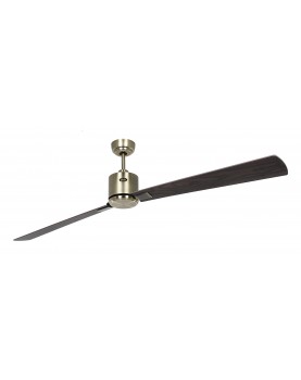 ventilador con 2 aspas color nogal