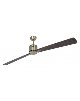 ventilador con 2 aspas color nogal