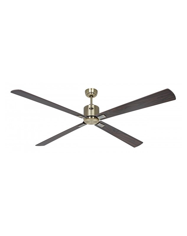ventilador con 4 aspas color nogal