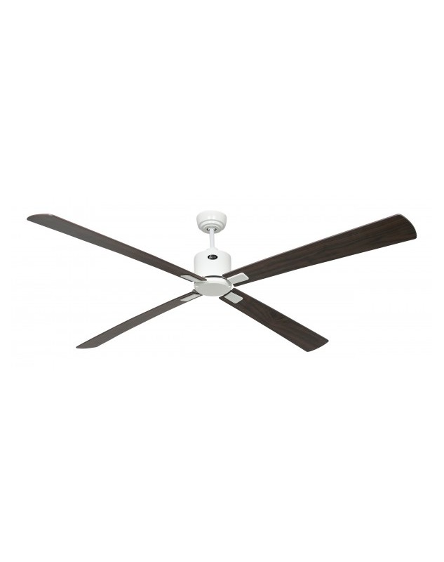 ventilador con 4 aspas color nogal