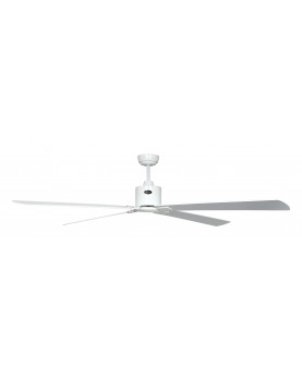 ventilador con 4 aspas color gris claro