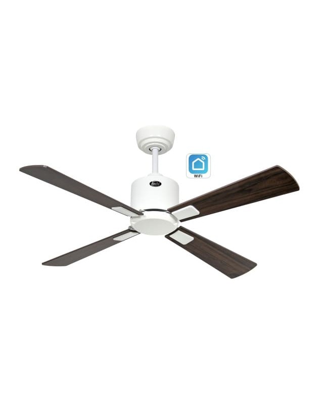 Ventilador de techo con WiFi CasaFan ECO NEO III 103cm 943111W motor blanco/ nogal y cerezo