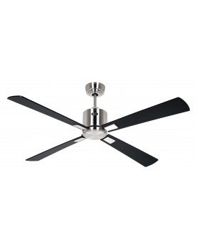 Motor Cromo cepillado/Aspas Negro