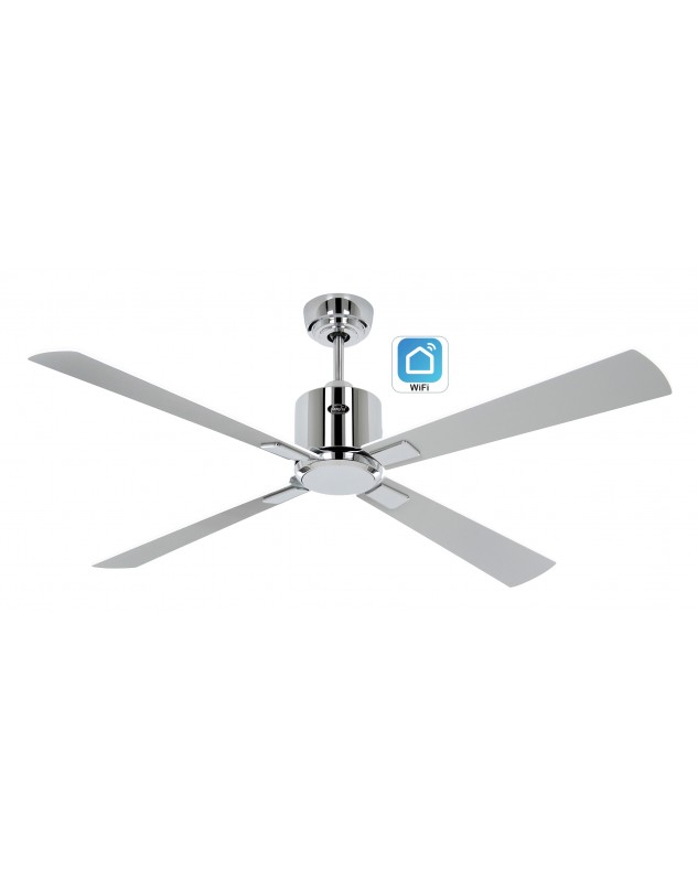 Motor Cromo brillante/Aspas Gris