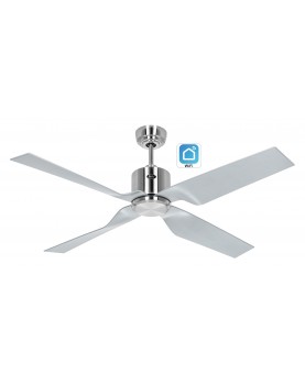 Motor Cromo cepillado/Aspas Plata con WIFI