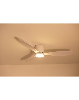 luz ambiente ventilador de techo fornax cálida