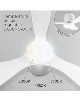 ventilador fornax luz led