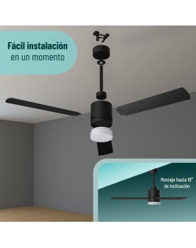 instalar ventilador de techo con luz