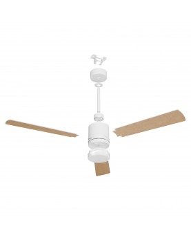 Ventilador de techo con luz Noaton 14132WWL CANIS