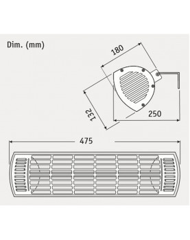 Calentador halógeno W1500 gold de 1500 W