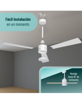 Montaje hasta 10° de inclinación.