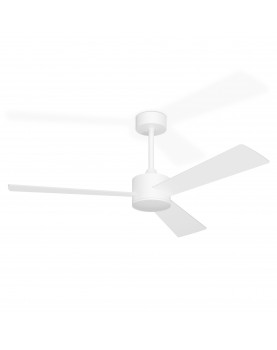 Ventilador de techo con luz Noaton 13132WWL LEPUS color blanco y marrón