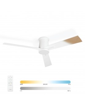 Ventilador de techo Noaton RHEA color blanco/arce