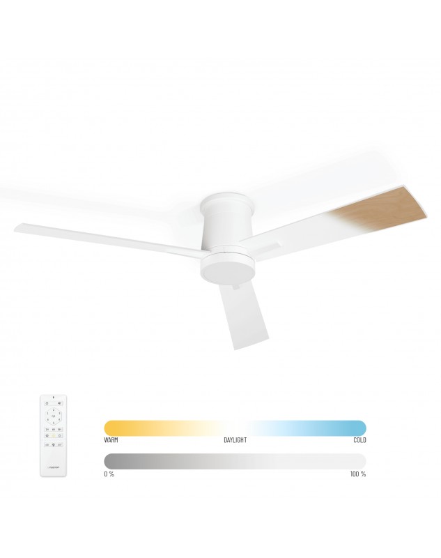 Ventilador de techo Noaton RHEA color blanco/arce